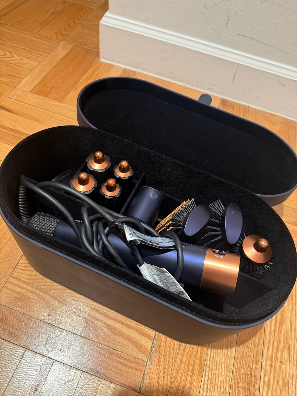 Dyson Multi-Styler Set in Dark Blue with Copper Accents